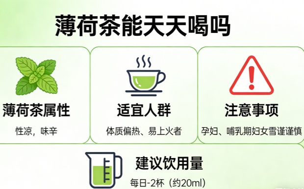 薄荷茶能天天喝吗