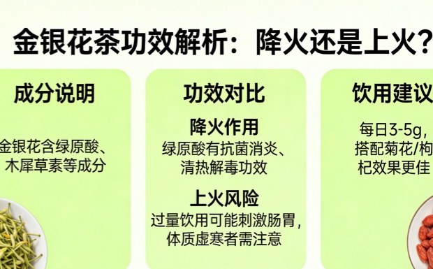 金银花茶是降火还是上火