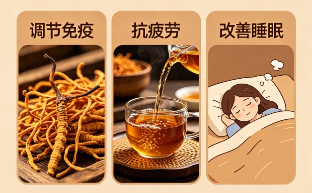 蛹虫草茯茶的作用