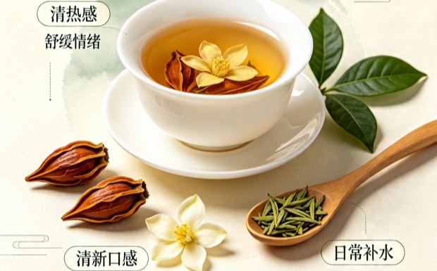 栀子茶泡水喝的功效