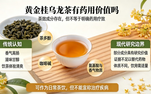 黄金桂乌龙茶有药用价值吗